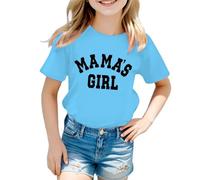 3-10 Ans T-Shirts Filles Hauts à Manches Courtes,Tee-Shirts pour Filles avec Inscriptions Tendance T-Shirts Tops et Chemisier à Manches Courtes Hauts d'été Basics décontractés B626