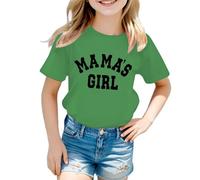 3-10 Ans T-Shirts Filles Hauts à Manches Courtes,Tee-Shirts pour Filles avec Inscriptions Tendance T-Shirts Tops et Chemisier à Manches Courtes Hauts d'été Basics décontractés B626