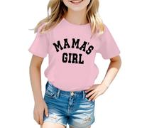 3-10 Ans T-Shirts Filles Hauts à Manches Courtes,Tee-Shirts pour Filles avec Inscriptions Tendance T-Shirts Tops et Chemisier à Manches Courtes Hauts d'été Basics décontractés K626