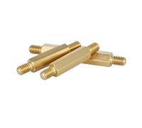 3-10 Pièces M3 M4 Hex Laiton Carte Mère Entretoise Mâle À Bord Support Goujon Vis D'espacement Hexagonal PCB Colonne Pilier Entretoises(M3,28mm(5pcs))