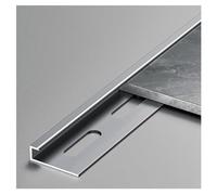 3 × 100 Cm Profilé De Transition, Barre De Seuil, Bande De Recouvrement, Bande Séparatrice De Porte De Plancher Pour Bois, Carrelage, Vinyle, Stratifié(Gray,10mm(0.39in))