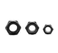 3-100pc Écrou De Blocage À Insertion Hexagonale En Nylon M2M2.5M3M3.5M4M5M6M8M10M12M14M16 304 Verrouillage Acier Inoxydable(Black Zinc,M5 (50pcs))