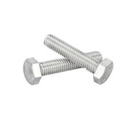 3-100pcs M1.6/M2/M2.5/M3/M4/M5/M6 Vis machine à tête hexagonale en acier inoxydable, M5x50mm