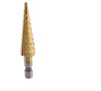 3-12 mm pour forets étagés HSS pour métal, bois, plastique et laiton - Foret conique multi-tailles en acier rapide avec revêtement en nitrure d'or