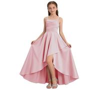 3-14 Ans Noir Filles Robes sans Manches Enfants Retour Noeud Papillon d'été Coton Loisirs de Fête Col Rond Swing Robe pour Fille Spectacle Scolaire Concert Compétition de Chant Blanc Violet 7 11 Ans