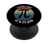 3.14 Pi Retro Remerciez Dieu Son Pi Day pour Mathématiques Étudiant Enseignant PopSockets PopGrip Adhésif