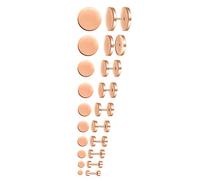 3-14mm Boucles d'oreilles Set 10 PAIRES en Acier Inoxydable Studs Boucle d'Oreille Faux Plug Fakeplugs Haltère Barbell pour Hommes Femmes, Argent/Noir/Or/Or Rose/Bleu