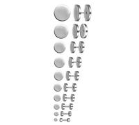 3-14mm Boucles d'oreilles Set 10 PAIRES en Acier Inoxydable Studs Boucle d'Oreille Faux Plug Fakeplugs Haltère Barbell pour Hommes Femmes, Argent/Noir/Or/Or Rose/Bleu