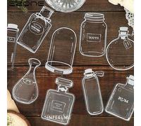 3/15/30pcs Animal Décoratif Autocollants Transparent Signet Autocollants Polyvalent Scrapbook Décor Autocollants Bricolage Fleurs Séchées Spécimen