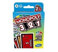 Parker Jeux – Jeu de cartes – MONOPOLY 3,2,1 – Jeu d'enchères rapide