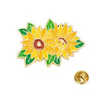 3 * 2,8 cm 3 bleu oublie moi pas le badge d'épingles, la broche d'émail des fleurs bleues, la fleur de blues, la démence alzheimer, les épingles commémoratives cadeau pour la décoration ou la
