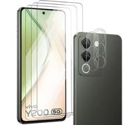 3+2 Pieces Tempered Glass For Vivo Y200/Y300, Vivo Y200/Y300 Screen Protector And Rear Camera Protector. Anti-Scratch 9h Glass, Hd Screen Protector For Vivo Y200/Y300