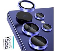 [3+2 Protection Objectif Caméra pour Samsung Galaxy S25 Ultra,AR+AF Verre Trempé & Alliage Aluminium Anneau Anti-Rayures 9H Caméra