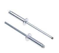 3.2mm x 10mm Rivets en Alliage, 1000 Paquet- Rivets pour Métal, Rivet Pop Aveugle à Tête Bombée, Corps en Aluminium et Mandrin en Acier pour le Fer-blanc, Fermeture en Métal - Pousser les Rivets