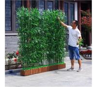 3.3 4 5 Pieds De Haut Arbre De Bambou Artificiel, Balcon Intérieur Extérieur Porche Décor Séparateur De Pièce, Grande Et Réaliste Simulation Plante Barrière D’intimi, 1.2m Tall, 30x18x18.5cm 6 Pole