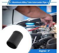 3,3" Od Droit 6064 Aluminium Alliage Tube Intercooler Tuyau Surface Sablage Air Admission Connexion Tuyau Avec Double Perle Rouleau 3,9" Longueur Noir