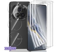 [3+3 Pieces] Screen Protector For Honor Magic 6 Pro, Hd Soft Tpu Film And Tempered Glass Camera Lens Protector, Anti-Scratch, Flexible Screen Protector For Honor Magic 6 Pro