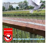 3.3M Pic Anti-Pigeon Anti Oiseaux, 10PCS Pique Pigeon Pointes Oiseaux en Acier Inoxydable, Kit Répulsif Oiseaux Respectueux