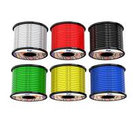 3.3mm² 12awg Fils électrique en Silicone 6 coloris 6x3 Mètres Cable fil de cuivre étamé multibrins Résistant à Haute Température