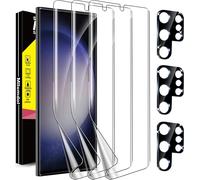 [3+3pièces] Protection Pour Samsung Galaxy S23 Ultra 5g 3 Pièces Tpu Protection Ecran 3 Pièces Vitre Verre Trempé Protection Camera Objectif Arriere Appareil Photo Coque Amical Acc[Car783682]