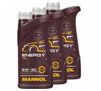3 (3x1) Litre Mannol SAE 5W-30 Énergie Huile VW 502.00/505.00/MB229.3
