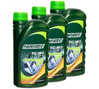 3 (3X1) Litres Fanfaro Hors-Bord 2T Huile À Deux Temps NMMA TC-W3 / API TC