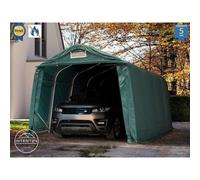 TOOLPORT 3,3x4,8 m, Tente garage, PRIMEtex 2300, H. 2,1 m, vert foncé, avec statique (type de sol : terre) - (49678)