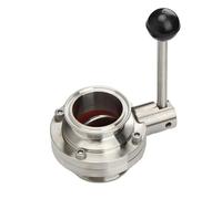 3/4'' 1'' 1-1/2'' 2'' 2-1/2'' Tri Clamp Butterfly Valve Pull Handle Sanitary 304 Stainless Steel(1-1/2")