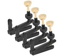 3/4-4/4 Accordeurs fins pour violon, 4 pièces Accordeurs fins pour violon en métal Antirouille Durable pour violoncelle(le noir)