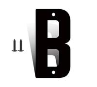 3" 4" 5" 6" 8" 10" 12" Numéros De Maison Modernes En Métal Noir Avec Vis for L'extérieur, Décorations De Boîte Aux Lettres Extérieures, Grands Chiffres for Porte De Maison Appartements(B,3inch)