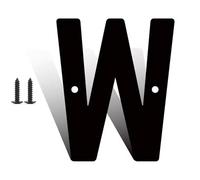 3" 4" 5" 6" 8" 10" 12" Numéros De Maison Modernes En Métal Noir Avec Vis for L'extérieur, Décorations De Boîte Aux Lettres Extérieures, Grands Chiffres for Porte De Maison Appartements(W,5inch)