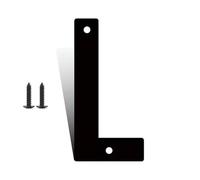 3" 4" 5" 6" 8" 10" 12" Numéros De Maison Modernes En Métal Noir Avec Vis for L'extérieur, Décorations De Boîte Aux Lettres Extérieures, Grands Chiffres for Porte De Maison Appartements(L,8Inch)