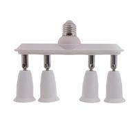 3/4 / 5-en-1 E27 à E27 de base de lumière Répartiteur de douille d ' ampoule d ' adaptateur Extension de douille de lampe réglable 110-265 V Répartiteur d ' ampoule réglable