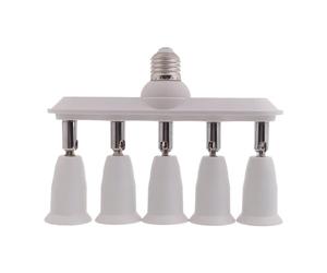 3/4 / 5-en-1 E27 à E27 de base de lumière Répartiteur de douille d ' ampoule d ' adaptateur Extension de douille de lampe réglable 110-265 V Répartiteur d ' ampoule réglable