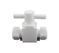 3 4 6 8 10 12 14 16-25 Mm 1/8" 1/4" 3/8" 1/2" 3/4" 1" Tube OD Raccord De Compression PTFE Vanne À Pointeau Grue Vanne À Boisseau Sphérique D'arrêt Laboratoire(6.35mm 1l4 inch,Needle Valve)