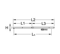3/4"ALUTORQUEprecision torque wrench, 520-1000Nm, right-tightening, single square