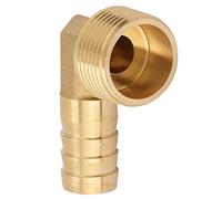 3/4" Brass Elbow Barbed Coupling Connector | Heavy - Duty Male Thread Hose Fitting for Water Lines/Irrigation Systems/Outdoor Plumbing | Long - Lasting Brass Material (1)