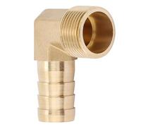 3/4" Brass Elbow Barbed Coupling Connector | Heavy - Duty Male Thread Hose Fitting for Water Lines/Irrigation Systems/Outdoor Plumbing | Long - Lasting Brass Material (2)