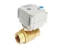 3/4'' Brass Electric Actuated Valve DN20 Full Port Metal Gear Motorized Valve With Manual Override, IP67 CE Certified(NPT THREAD_DC12V_CR201)