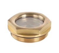 3/4" BSP Male Thread Brass Hex Head Oil Level Sight Glass Window YZWRWRMKTB