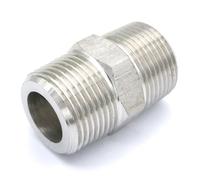 3/4" BSPT Male to 3/4" BSPT Male Threaded 304 Stainless Steel Pipe Fitting Connector Adapter 250bar
