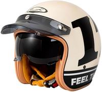 3/4 Casco Jet Capacete Moto Vintage Con Gafas Capa Forro Cómodo Cascos Jet Homologado Dot/ECE Casco Mezzo Cascos Moto Adecuado Para Adulto Hombre Mujer Casco Moto Vintage 3,M