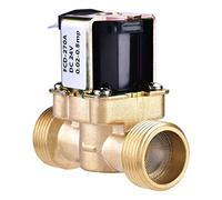 3/4 "CC 24V 220mA unidirectionnel raccord Rapide N/C vanne électromagnétique magnétique en Laiton normalement fermée de l'eau électrique pour Le contrôle de l'eau