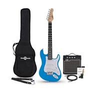 3/4 Guitare électrique LA by Gear4music Bleu avec ampli 10 W et Sac de Concert