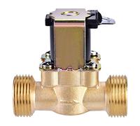 3/4 Inch 24V DC Electric Solenoid Water Valve | Normally Closed Brass Valve for Flow Control/Irrigation/Appliances | Zero Electricity Use, 0.02-0.8MPa, 100K
