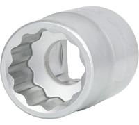 3/4" Llave de vaso de 12 cantos, corta, 24 mm