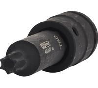 3/4" Llave de vaso de impacto con punta para tornillos TX, larga, T60