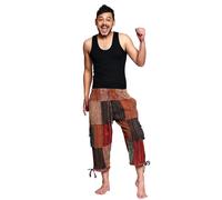 3/4 Long Patchworkhose I Pantalon de Loisir pour Homme avec Élastique & B
