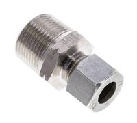 3/4'' NPT mâle x 12L Anneau de coupe droit en acier inoxydable 315 Bar DIN 2353