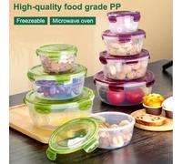3/4 pièces Boîte de rangement alimentaire avec couvercle, convient pour le micro-ondes et le réfrigérateur, matériau épaissi, joint d'étanchéité en silicone intégré + conception de l'empilage optimisé
